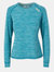 Womens/Ladies Jannett Long-Sleeved T-Shirt - Storm Blue Marl - Storm Blue Marl