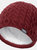 Womens/Ladies Kendra Beanie Hat - Dark Cherry