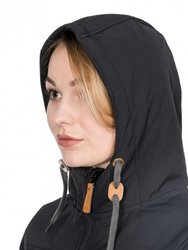 Womens/Ladies Kristen Longer Length Hooded Waterproof Jacket - Black