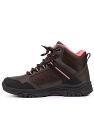Womens/Ladies Lyre Waterproof Walking Boots - Dark Brown