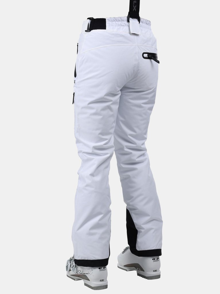 Womens/Ladies Marisol II DLX Waterproof Ski Trousers - White