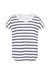 Womens/Ladies Moor Striped T-Shirt - White - White