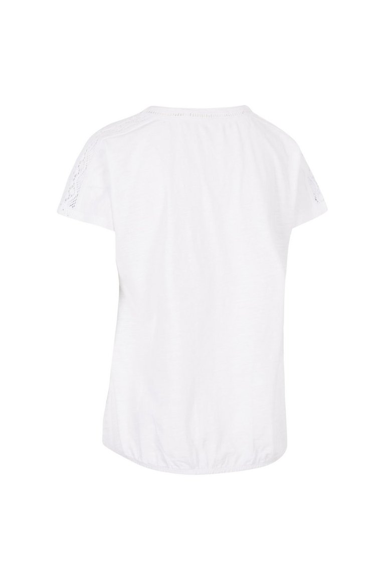 Womens/Ladies Moor Striped T-Shirt - White