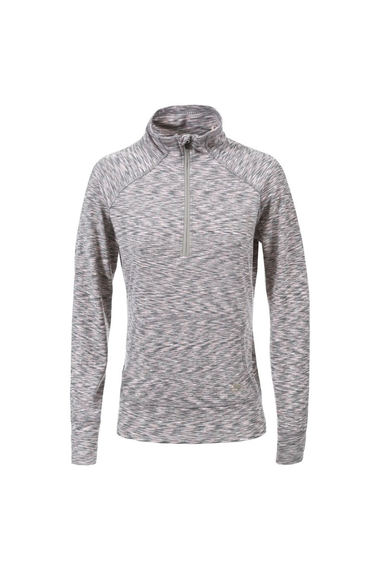 Womens/Ladies Moxie Half Zip Fleece Top - Cool Gray Marl - Cool Grey Marl