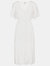 Womens/Ladies Nia Spotted Dress - White - White