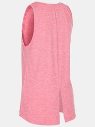 Womens/Ladies Nicole Marl Tank Top - Flamingo Pink