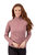 Womens/Ladies Olga Leather Fleece Top - Rose Blush Marl - Rose Blush Marl