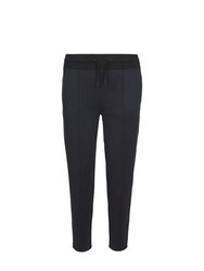 Womens/Ladies Orissa Ribbed Sweatpants - Black