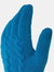 Womens/Ladies Ottilie Knitted Gloves - Cosmic Blue