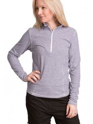 Womens/Ladies Overjoy Long Sleeve Active Top - Navy Marl