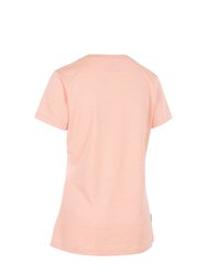 Womens/Ladies Pardon T-Shirt - Misty Rose