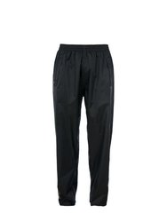 Womens/Ladies Qikpac TP75 Packaway Waterproof Trousers - Black