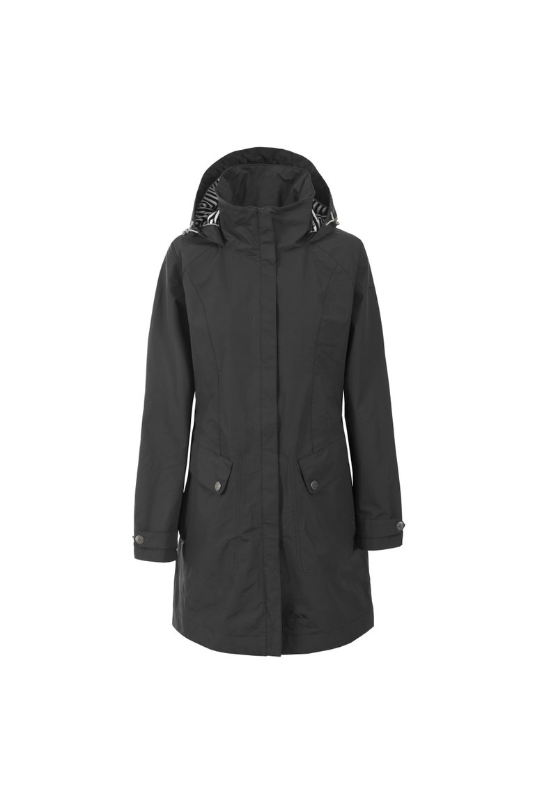Womens/Ladies Rainy Day Waterproof Jacket - Black - Black