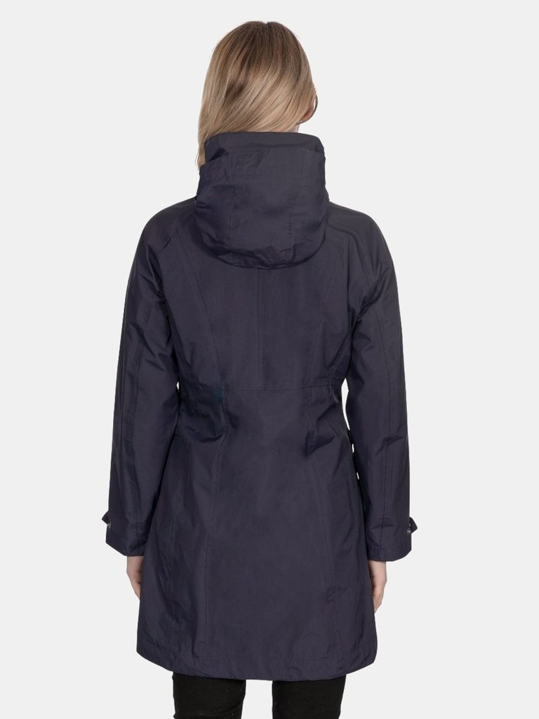 Womens/Ladies Rainy Day Waterproof Jacket - Ink