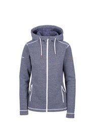 Womens/Ladies Rootless Stripe Marl AT200 Fleece Jacket - Navy