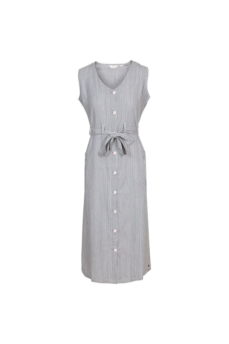 Womens/Ladies Sally Casual Dress - Navy Stripe - Navy Stripe