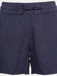 Womens/Ladies Shareena Casual Shorts - Navy