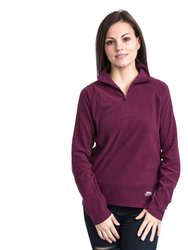 Womens/Ladies Shiner Half Zip Microfleece Top - Blackberry - Blackberry