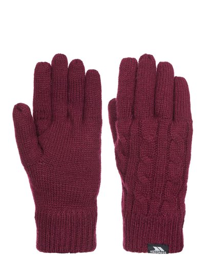 Trespass Womens/Ladies Sutella Knitted Gloves - Burgundy product