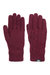 Womens/Ladies Sutella Knitted Gloves - Burgundy - Burgundy