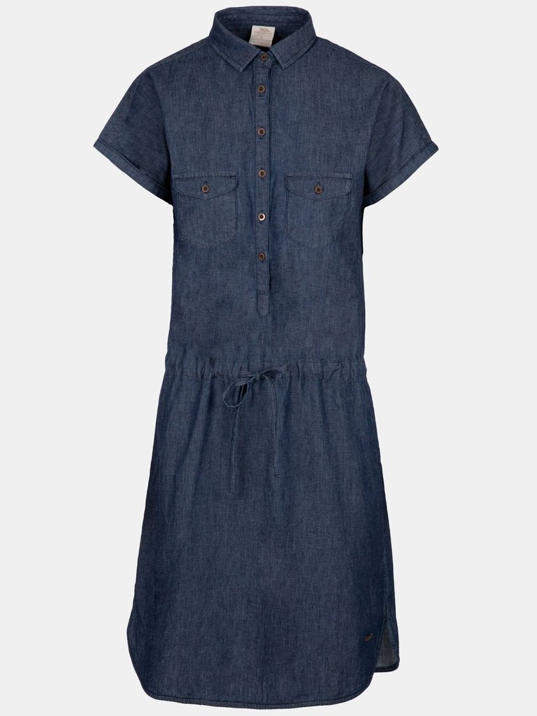 Womens/Ladies Talula Dress - Navy/Chambray - Navy/Chambray