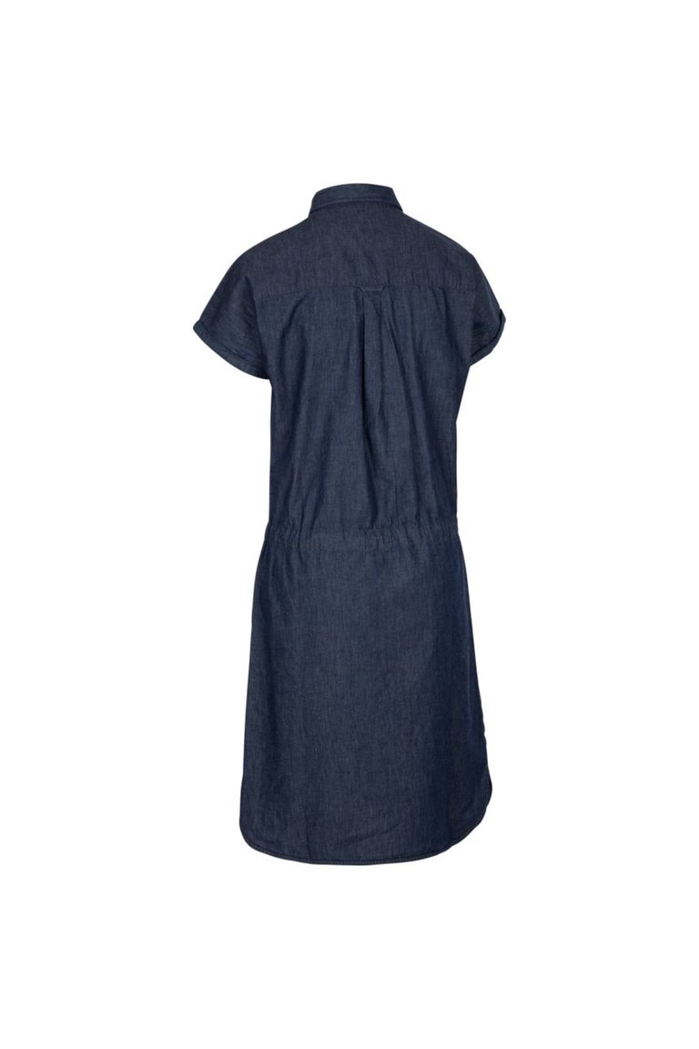 Womens/Ladies Talula Dress - Navy/Chambray