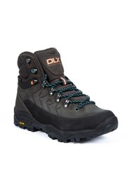 Womens/Ladies Taryn Grain Leather Hiking Boots - Gray