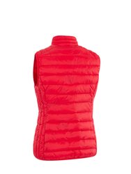 Womens/Ladies Teeley Packaway Vest - Red