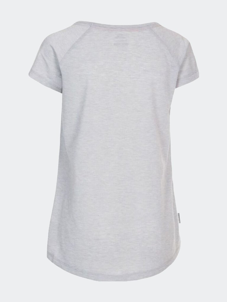 Womens/Ladies Vera T-Shirt - Platinum