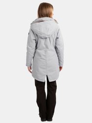 Womens/Ladies Wintry Padded Jacket - Grey Marl