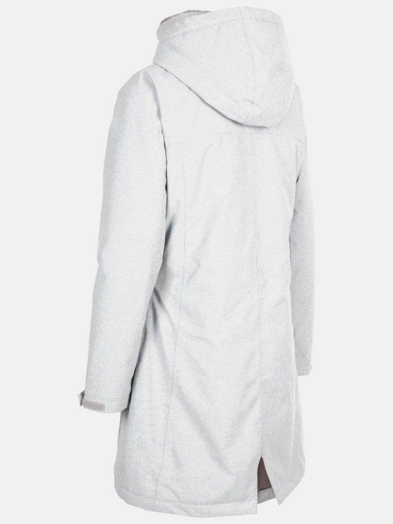 Womens/Ladies Wintry Padded Jacket - Grey Marl