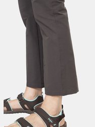 Womens/Ladies Zulu Cropped Pants - Dark Grey