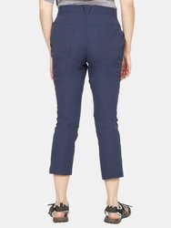 Womens/Ladies Zulu Cropped Pants - Navy