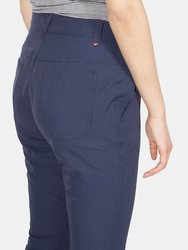 Womens/Ladies Zulu Cropped Pants - Navy
