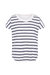 Womens Moor Stripe Short Sleeved T-Shirt - White