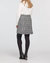 A-Line Skirt With Buttons In Black/white