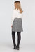 A-Line Skirt With Buttons In Black/white