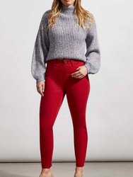 Audrey Icon Fit Pull On Stretch Ankle Jeggings - Earth Red