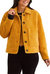 Button Front Lined Jacket In Marigold - Marigold