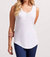 Cami Tank With Buttons - White