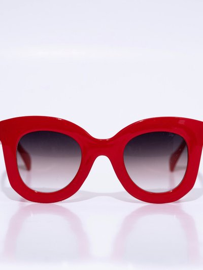 Tribal Eyes Lolita Red Oversized Wayfarer Women’s Sunglasses product