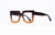 Mocha Oversized Square Brown Two Tone Unisex Eyewear