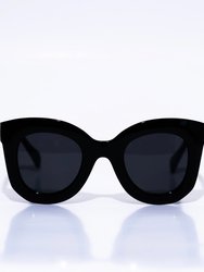 Oversized Wayfarer Women’s Sunglasses - Black Rose