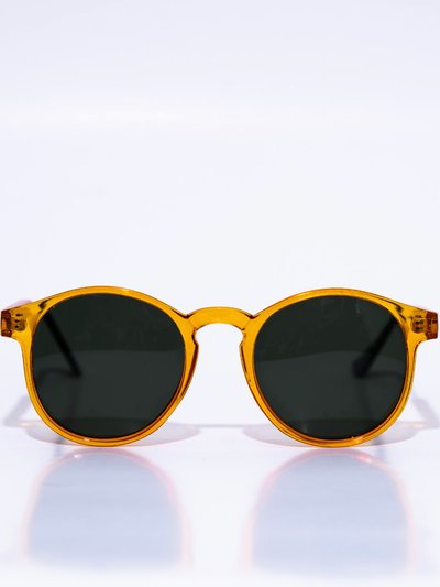 Tribal Eyes Sunburst Orange Round Unisex Sunglasses product