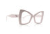 The Angolan White Cat Eye Unisex Oversized Eyeglasses