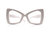 The Angolan White Cat Eye Unisex Oversized Eyeglasses - White