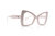 The Angolan White Cat Eye Unisex Oversized Eyeglasses