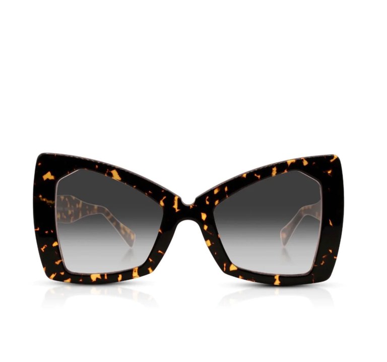 The Monarch Cat Eye Unisex Oversized Sunglasses - Black