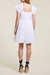 Lined Ruffle Dress In White