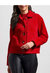 Long Sleeve Button Front Lined Jacket - Earth Red